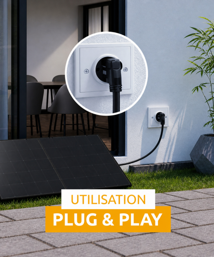 Alternative view of Sistema Solar Plug & Play 900Wp (800W) para Piscina - Ahorro Energético sin Instalación