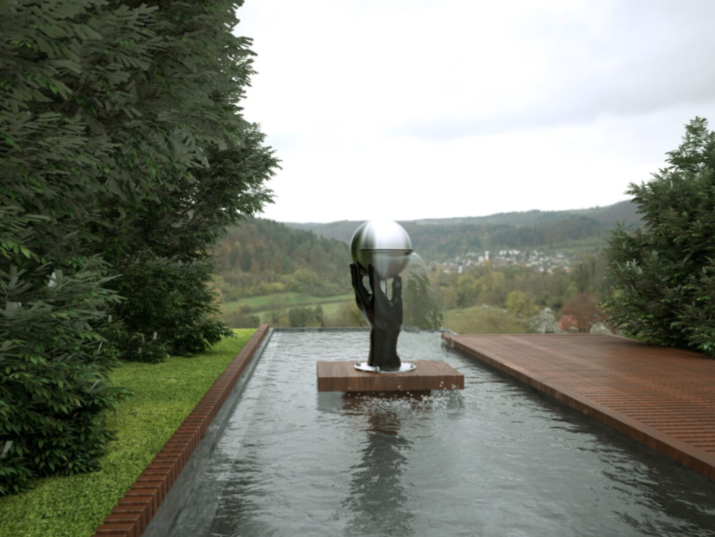 Cascada piscina