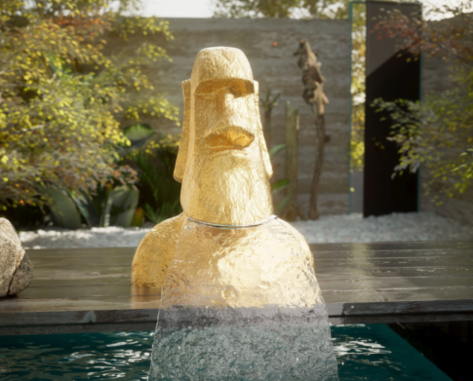 Cascada piscina