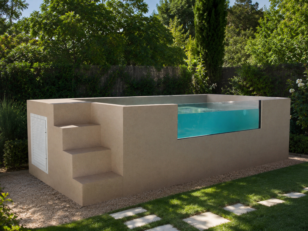 piscina autoportante acero