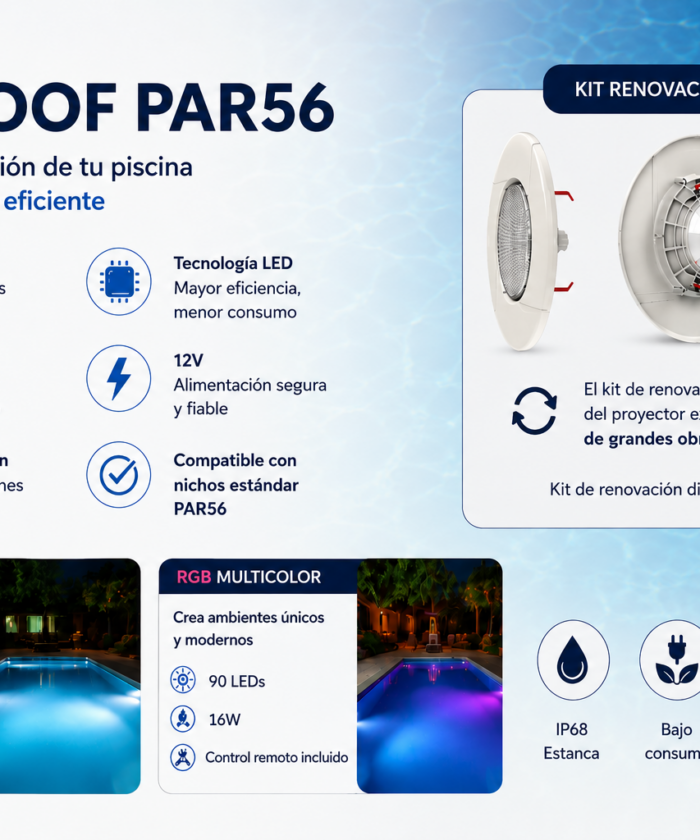 Alternative view of Lámpara LED Ecoproof PAR56 para Piscina | Blanco y RGB