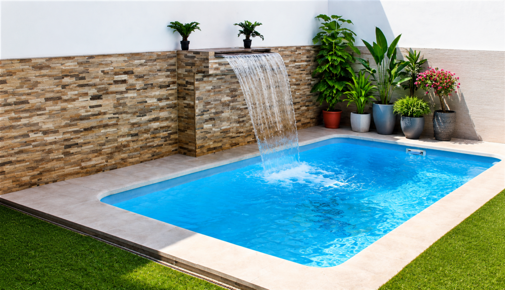 Piscina pequeña Bali, ideal para patios con poco espacio