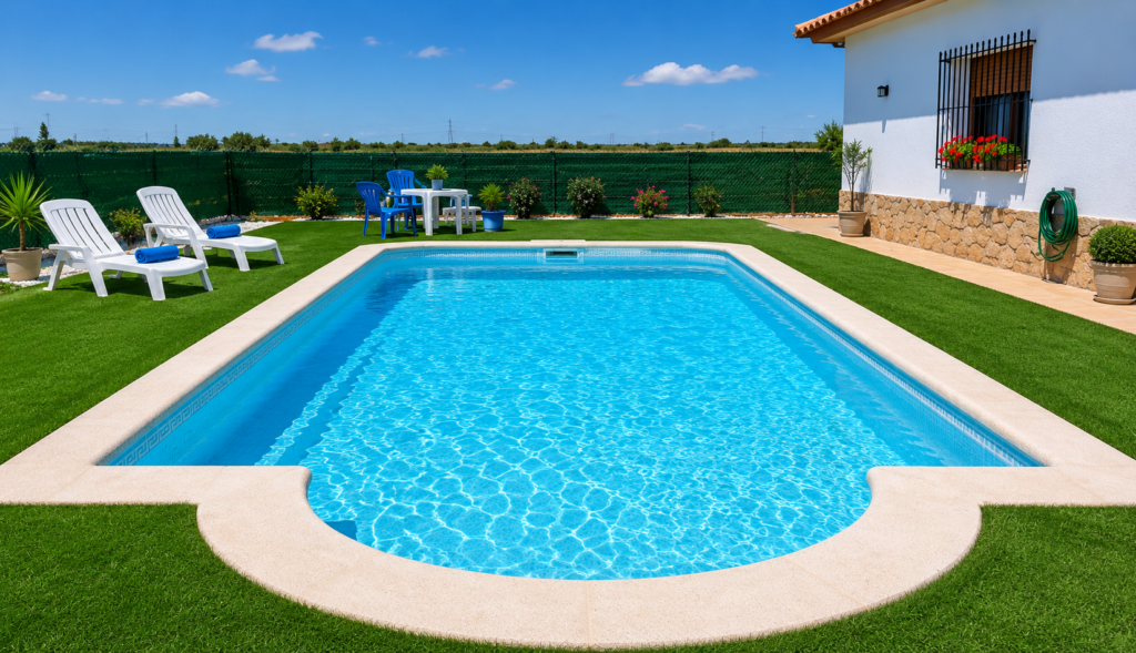 Piscina enterrada Baelo con dimensiones amplias para máximo confort